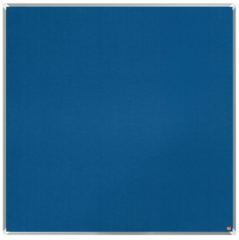 Nobo Premium Plus Blue Felt Noticeboard Aluminium Frame 1200x1200mm 1915190
