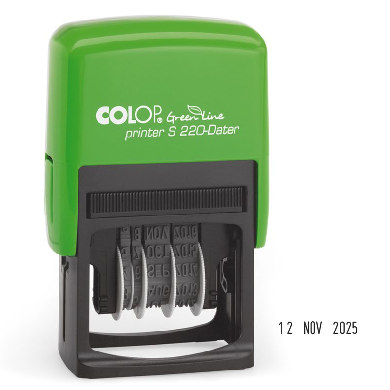 Colop S220 Green Line Date Stamp
