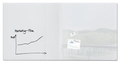 Artverum Magnetic Glass Drywipe Board Super White 2000x1000 - GL225 DD