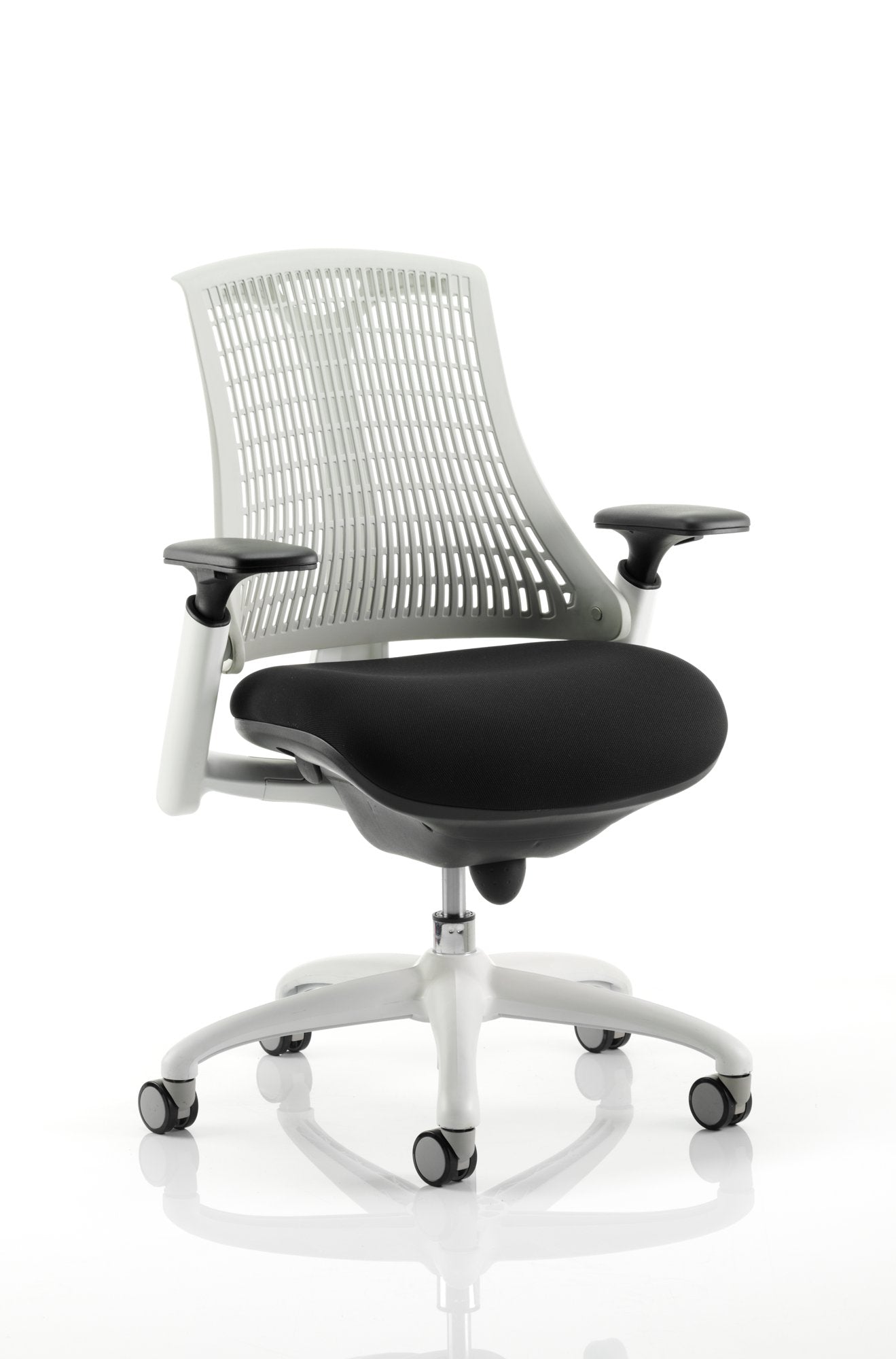 Flex Chair White Frame Moonstone White Back KC0056 DD