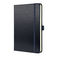 Sigel Conceptum Notebook A5 148x213x20mm Hardcover Softwave Surface 194 80gsm Ruled Pages With Pen Loop & Elastic Fastener Grey Metallic - CO405