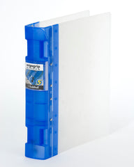 Guildhall GLX Ergogrip Ring Binder Polypropylene 8 Prongs Making 4 x 55mm Rings A4 Frost Cobalt Blue (Pack 2) - 4542Z
