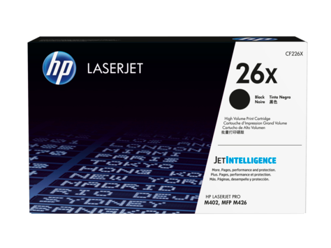 HP 26X Black High Yield Toner 9K pages for HP LaserJet Pro M402/M426 - CF226X