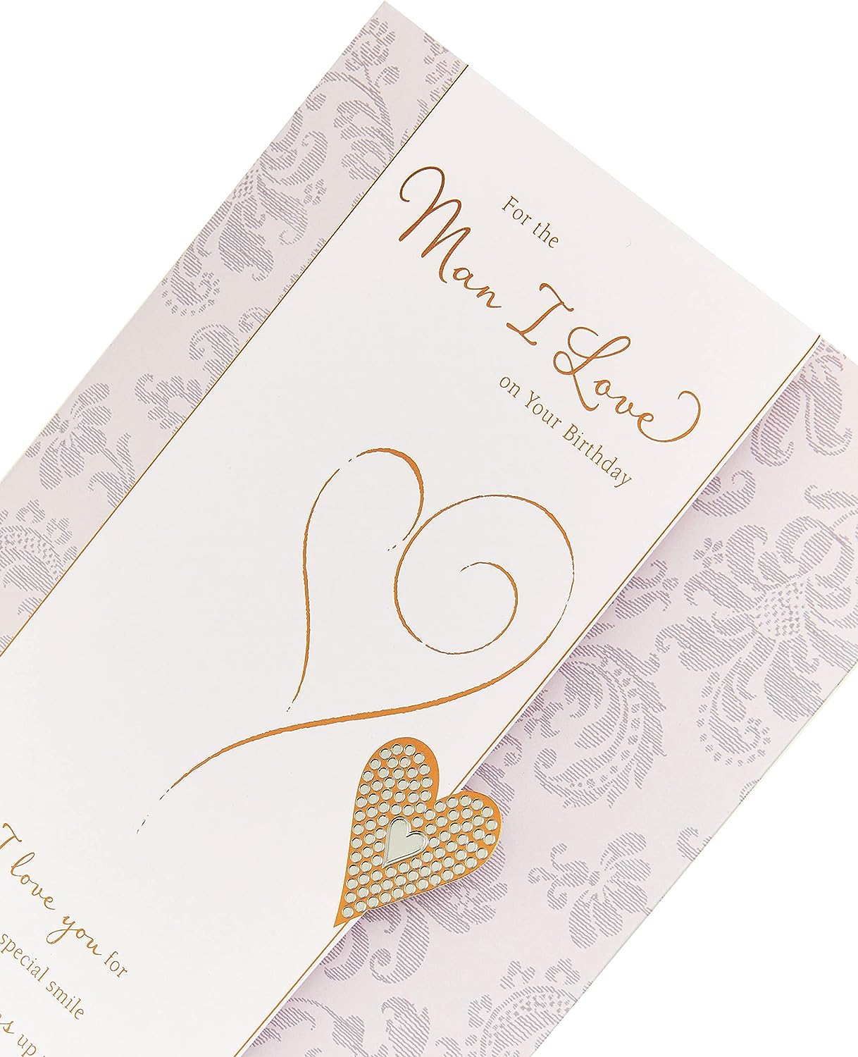 Man I Love Lovely Verse Birthday Card