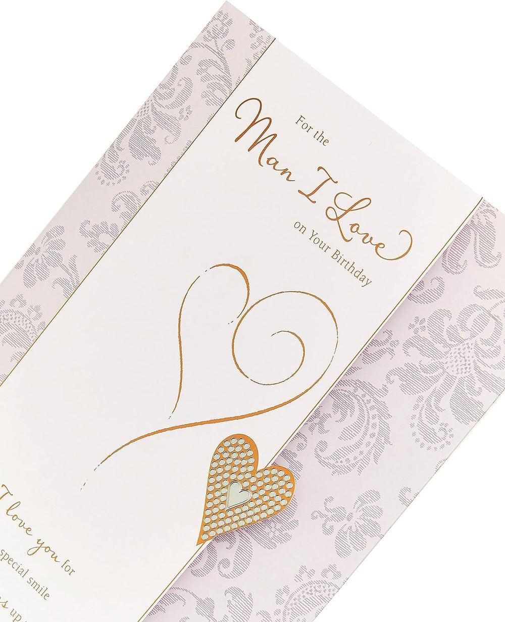 Man I Love Lovely Verse Birthday Card