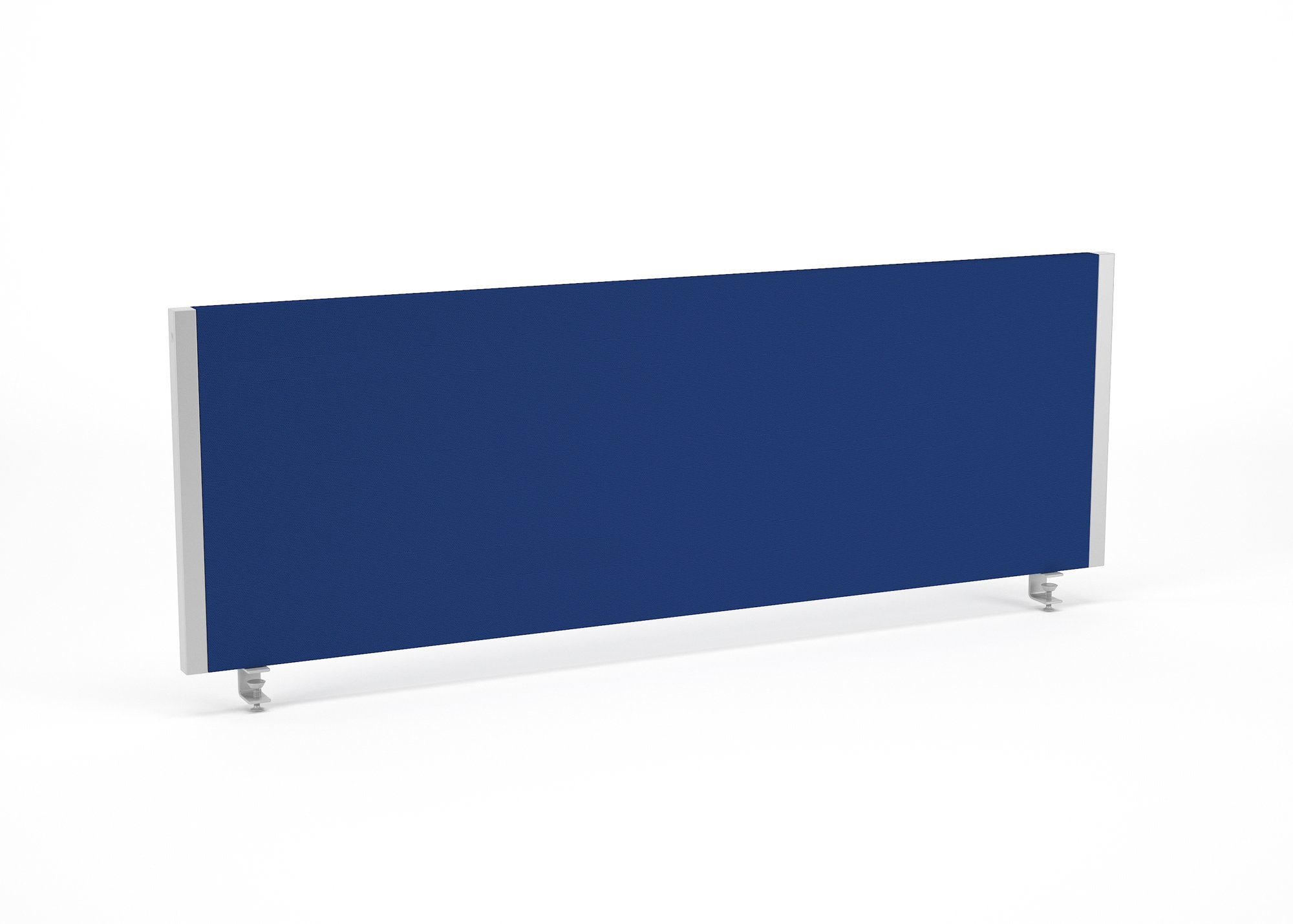 Impulse Straight Screen W1200 x D25 x H400mm Blue With Silver Frame - I000267 DD