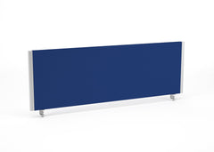 Impulse Straight Screen W1200 x D25 x H400mm Blue With Silver Frame - I000267 DD