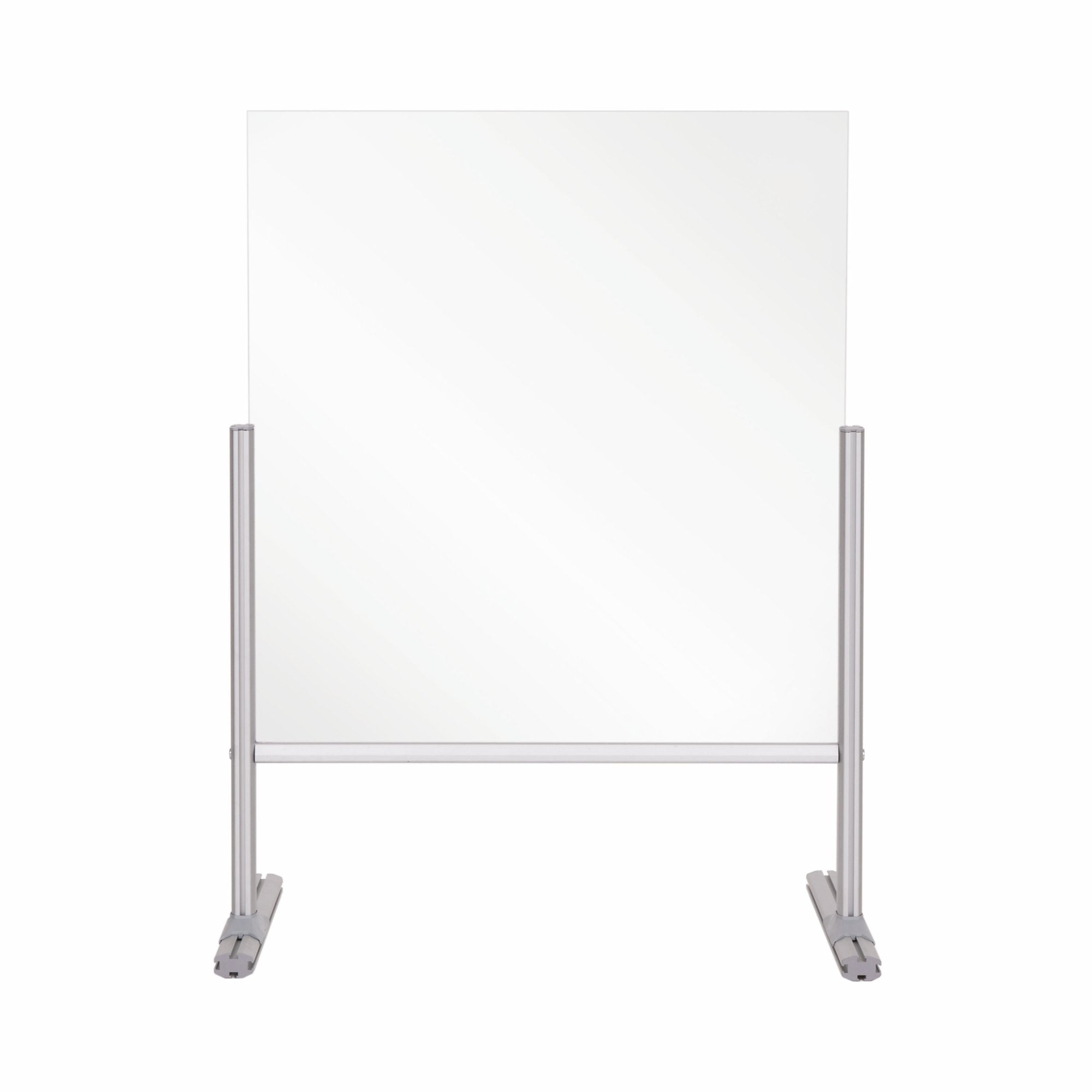 Bi-Office Desk Protective Divider Screen Glass 650x850mm Clear DSP693041 DD