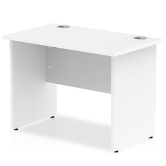 Impulse 1000 x 600mm Straight Desk White Top Panel End Leg MI002245 DD