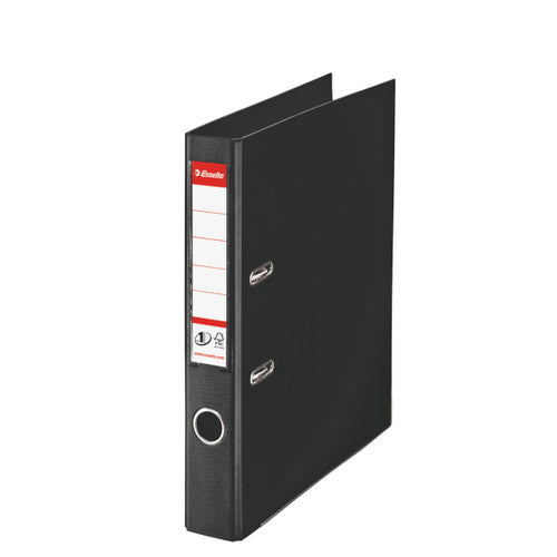 Esselte No.1 VIVIDA Lever Arch File Polypropylene A4 50mm Spine Width Black (Pack 10) 811470
