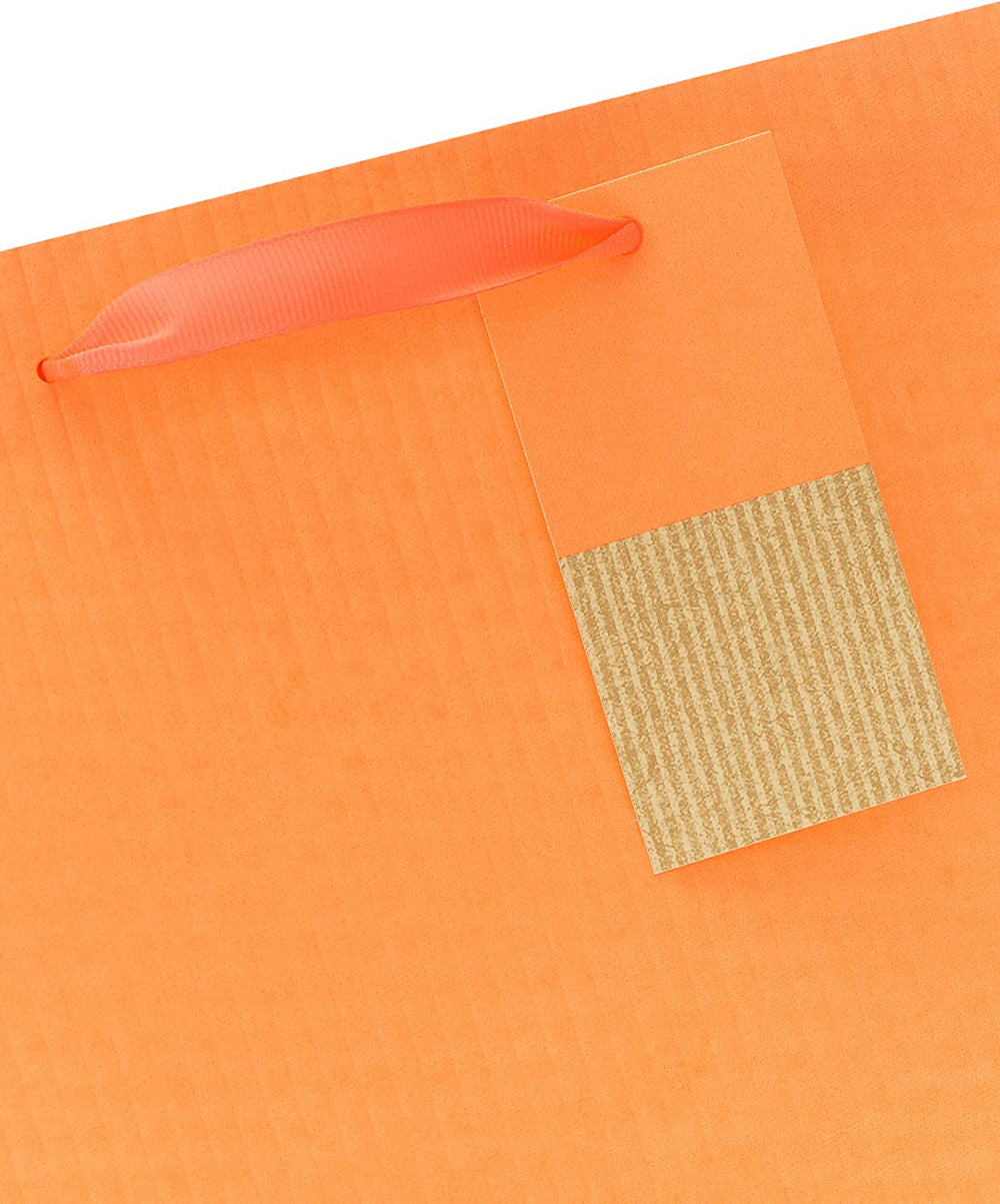 Bright Orange Large Gift Bag