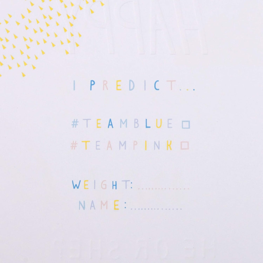 Happy Gender Reveal Day He or She? New Baby Card