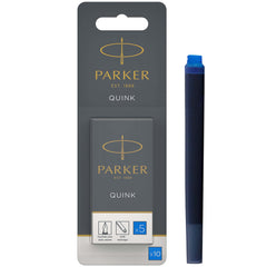 Parker Quink Ink Refill Cartridge for Fountain Pens Royal Blue (Pack 5) - 1950208