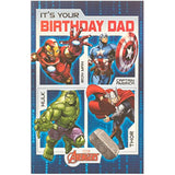 Marvel Avengers Dad Birthday Card