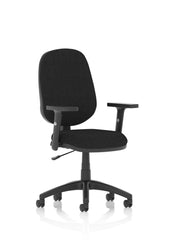 Eclipse Plus I Black Chair With Adjustable Arms KC0018 DD