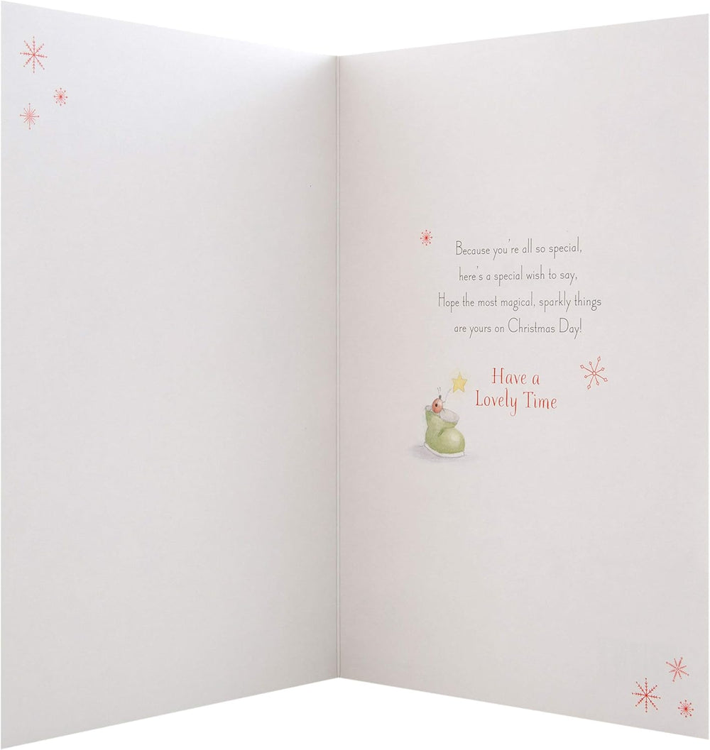 Brother and Family Open Christmas Card – Festive Greeting for a Special Family