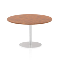 Dynamic Italia 1200mm Poseur Round Table Walnut Top 725mm High Leg ITL0161 DD