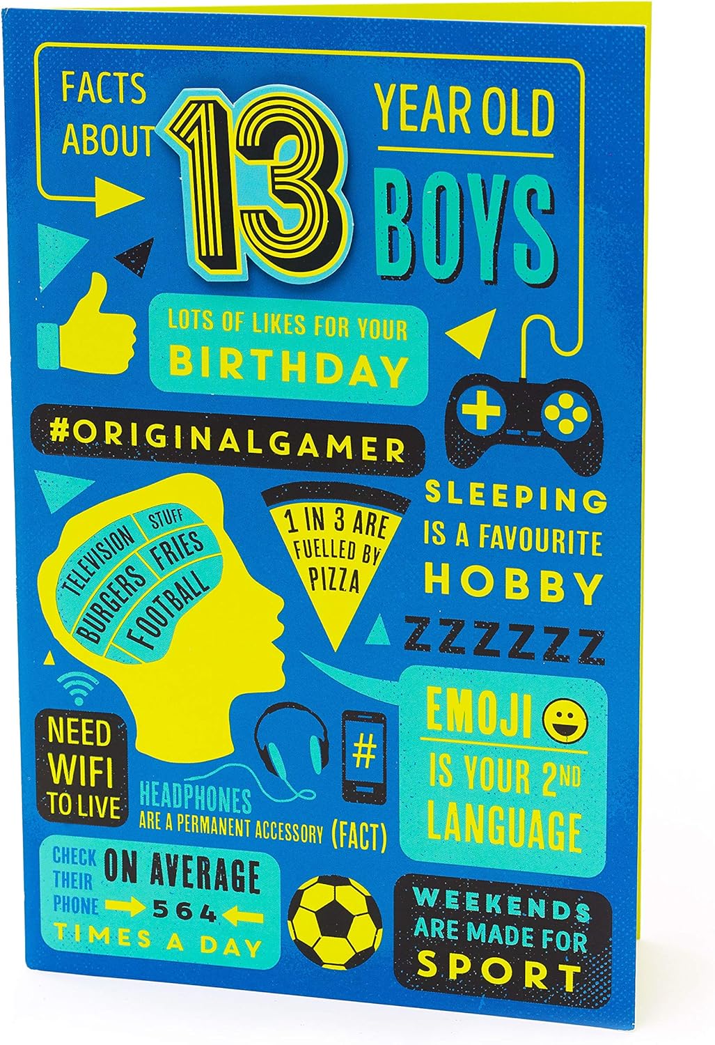 Cool Gamer Games 13th Birthday Card