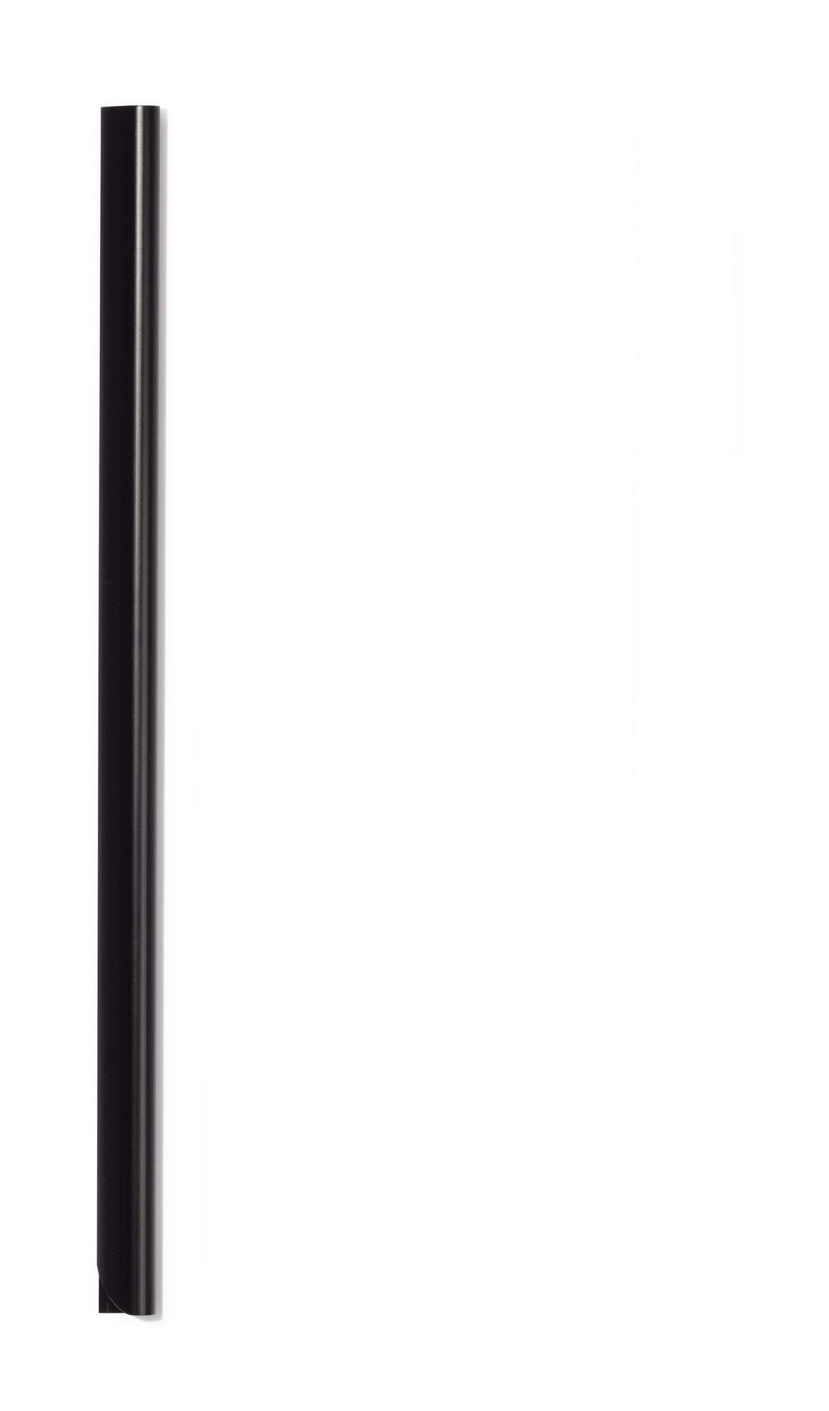 Durable Spine Bar A4 6mm for Binding Documents Holds Up To 60 Sheets Black (Pack 50) - 293101