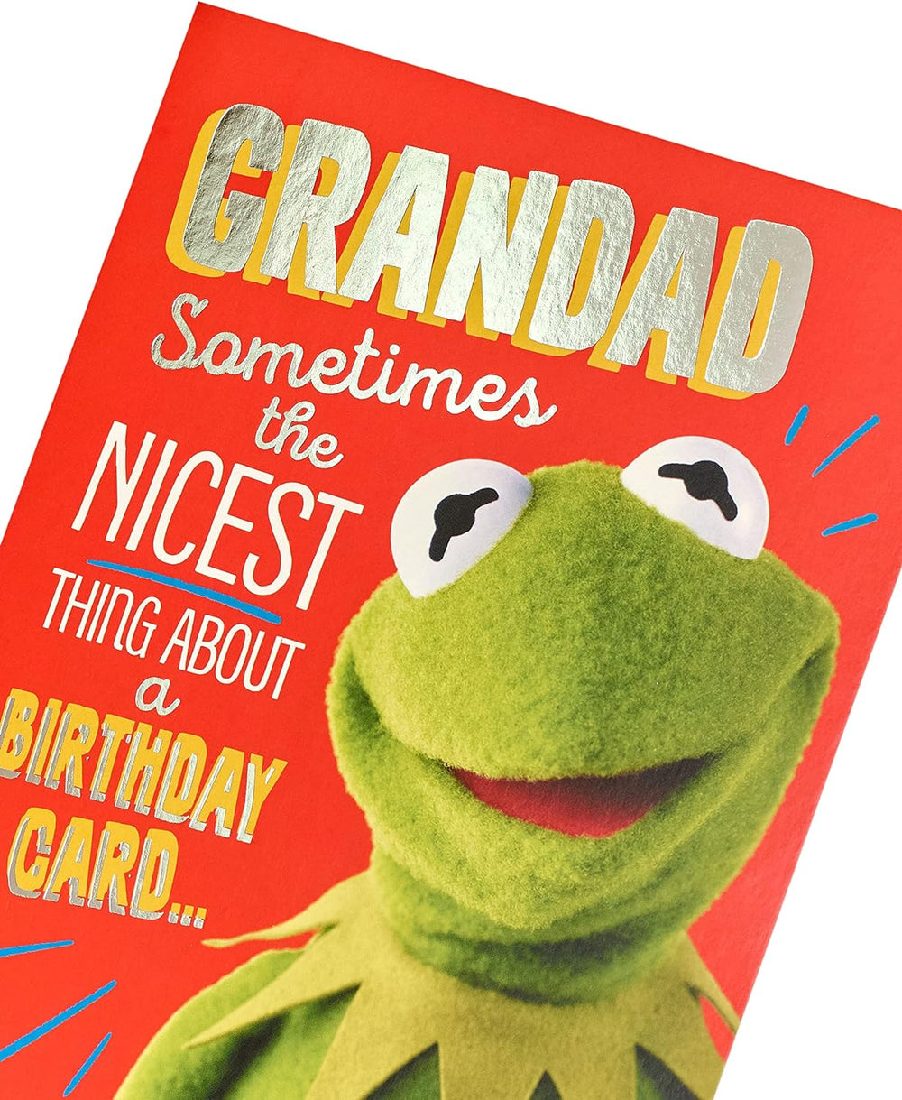The Muppets Funny Kermit The Frog Grandad Birthday Card
