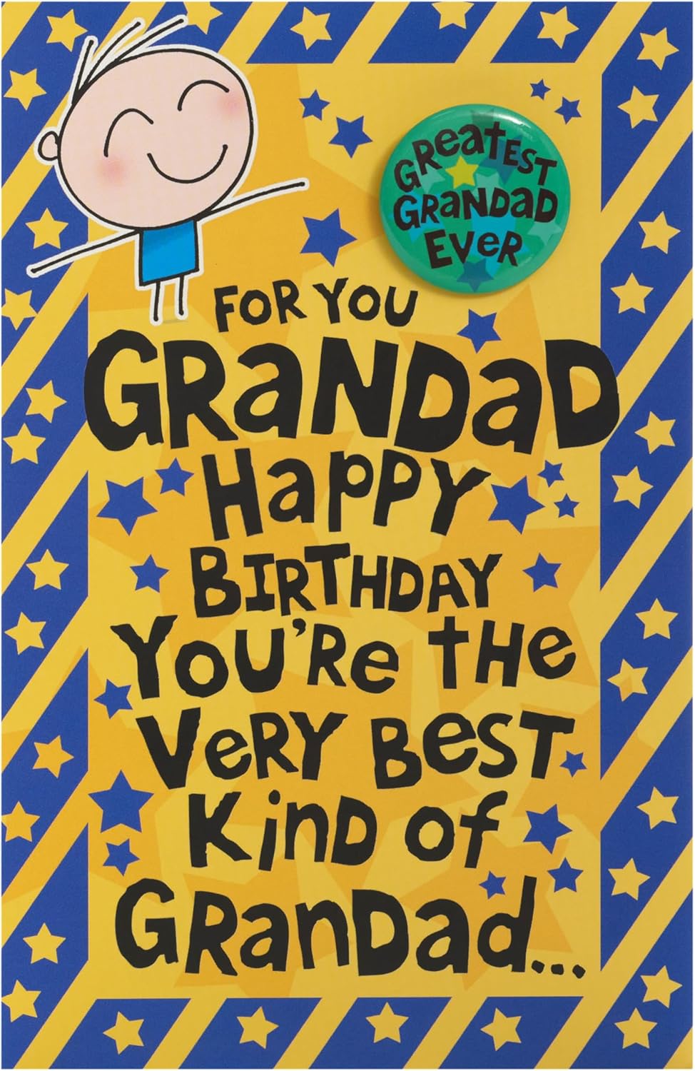 UK Greetings Birthday Card for Grandad - Bright Design
