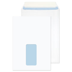 ValueX Everyday Envelopes C5 White Pocket Window Peel and Seal 100gsm 229x162mm (Pack 500) - 23084