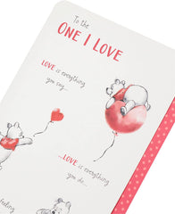 Disney Winnie The Pooh One I Love Valentines Day Card