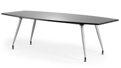Dynamic High Gloss 2400mm Writable Boardroom Table Black Top I003058 DD