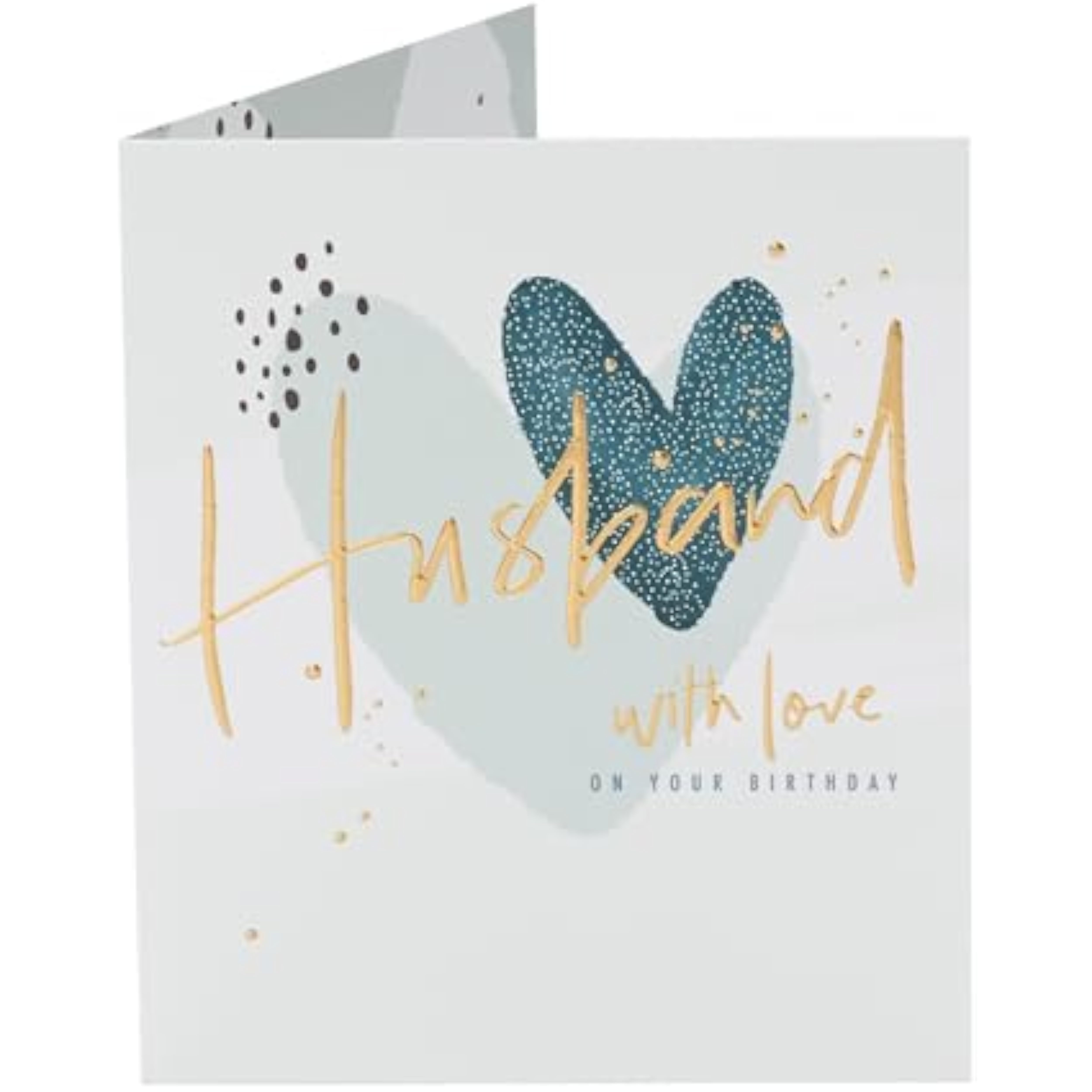 Hearts Design Husband Birthday Card