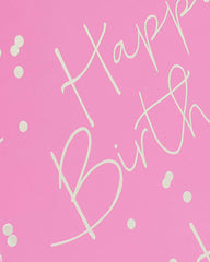 Female Happy Birthday Gift Bag Pink Large