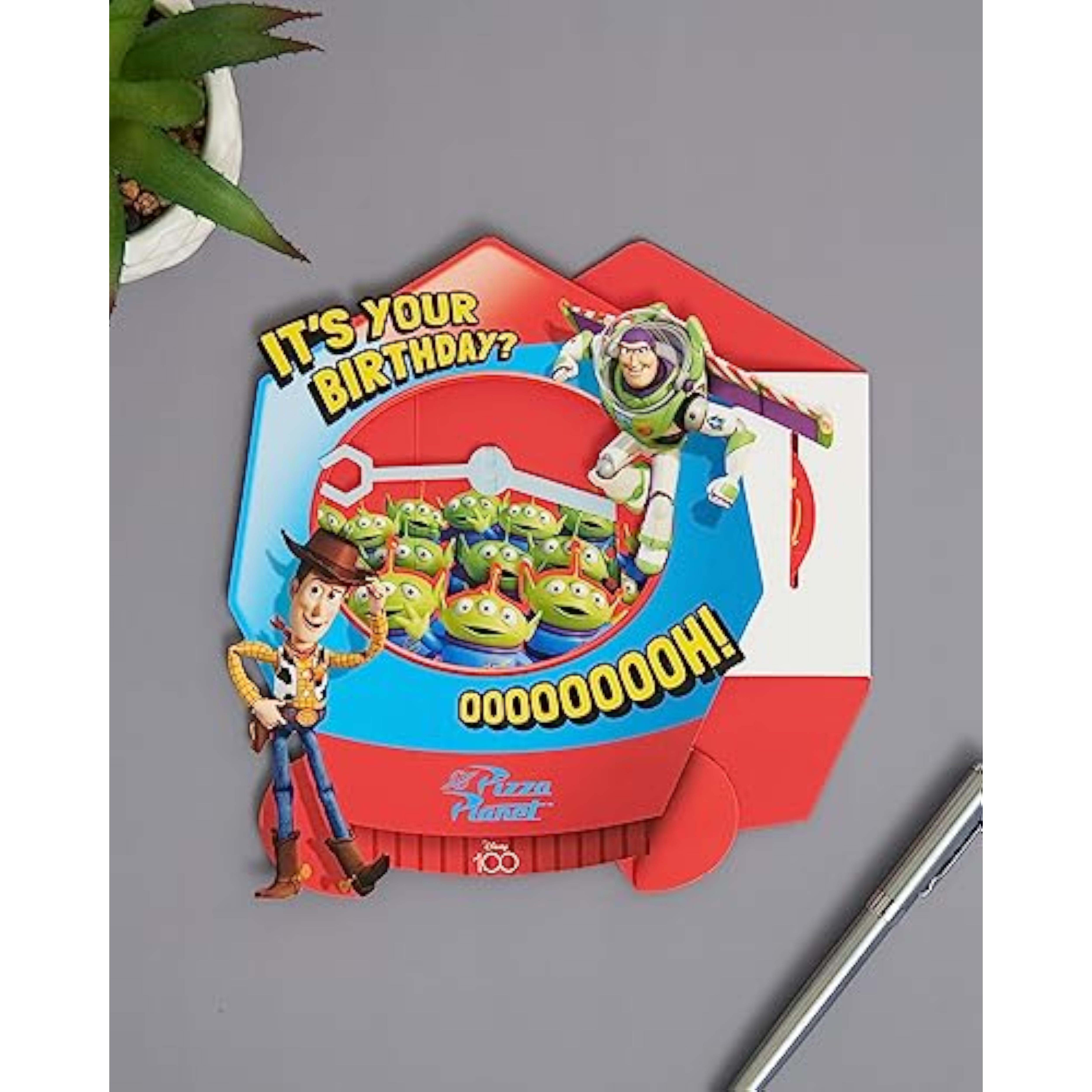 Disney Toy Story Grabber Machine Design Woody & Buzz Birthday Card