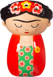 Red Frida wall-mounted planter by Sass & Belle, decorative decor piece with floral design for indoor or outdoor display.