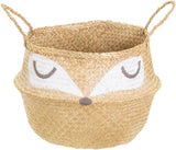 Sass & Belle Woodland Fox basket for home storage, featuring a charming woodland fox design in natural and earthy tones.