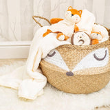 Sass & Belle Woodland Fox Basket for home storage, featuring a cute fox design in natural tones.