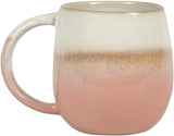 Sass & Belle dip glazed ombre pink mug with a smooth finish, perfect for hot beverages and stylish drinkware.