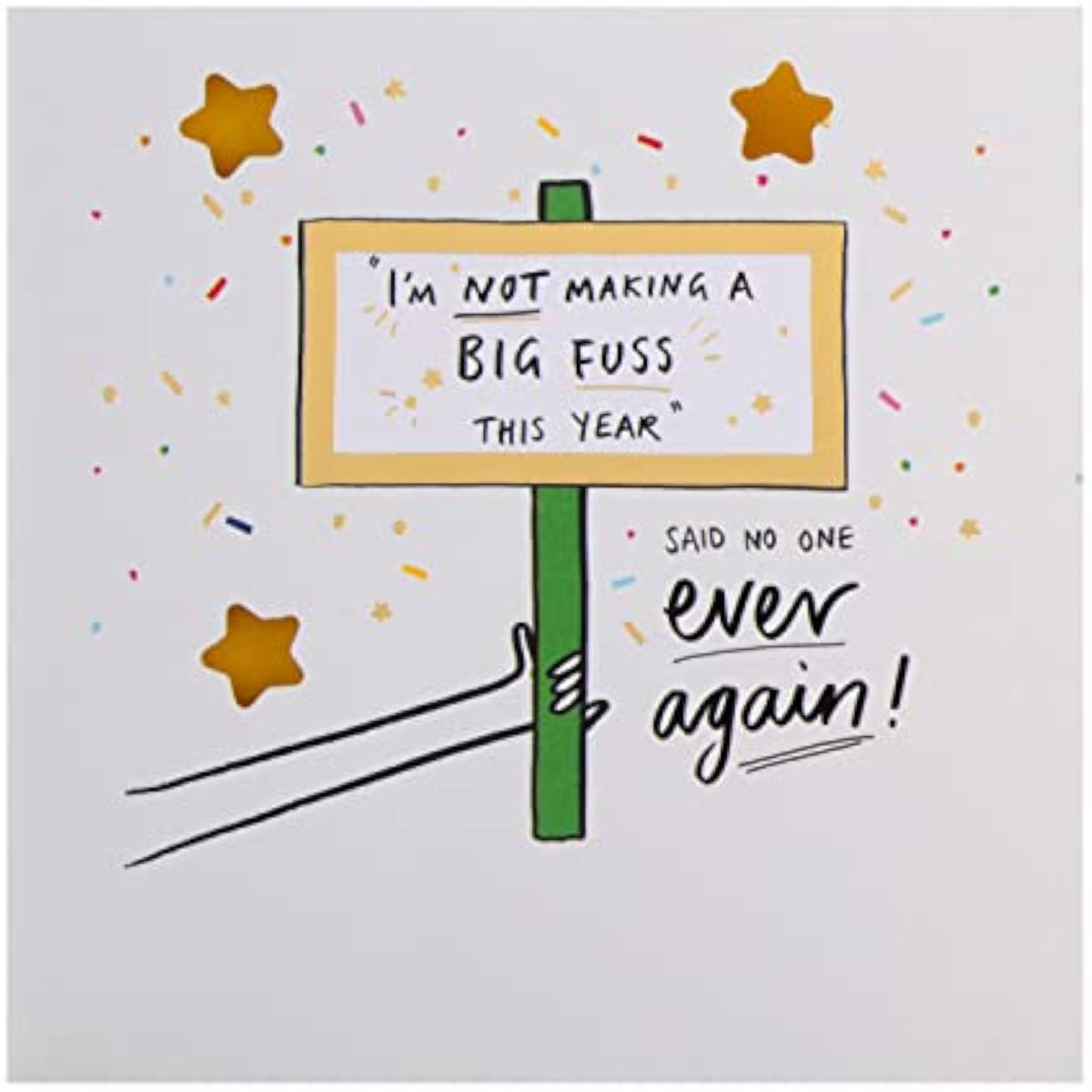 More Than A Feeling Collection Funny Illustrated Design Birthday Card