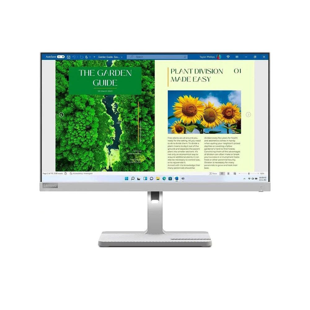 Lenovo L24m-40 24.5 Inch 1920 x 1080 Pixels Full HD AMD FreeSync VA Panel HDMI VGA LED Monitor