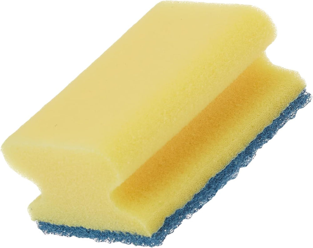 Blue Scotch Brite 3M universal cleaning sponge with polyurethane material, designed for no-scratch scouring, standard size.