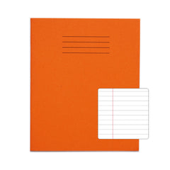 Rhino 8 x 6.5 Exercise Book 48 Page Ruled F8M Orange (Pack 100) - VEX342-370-0 DD