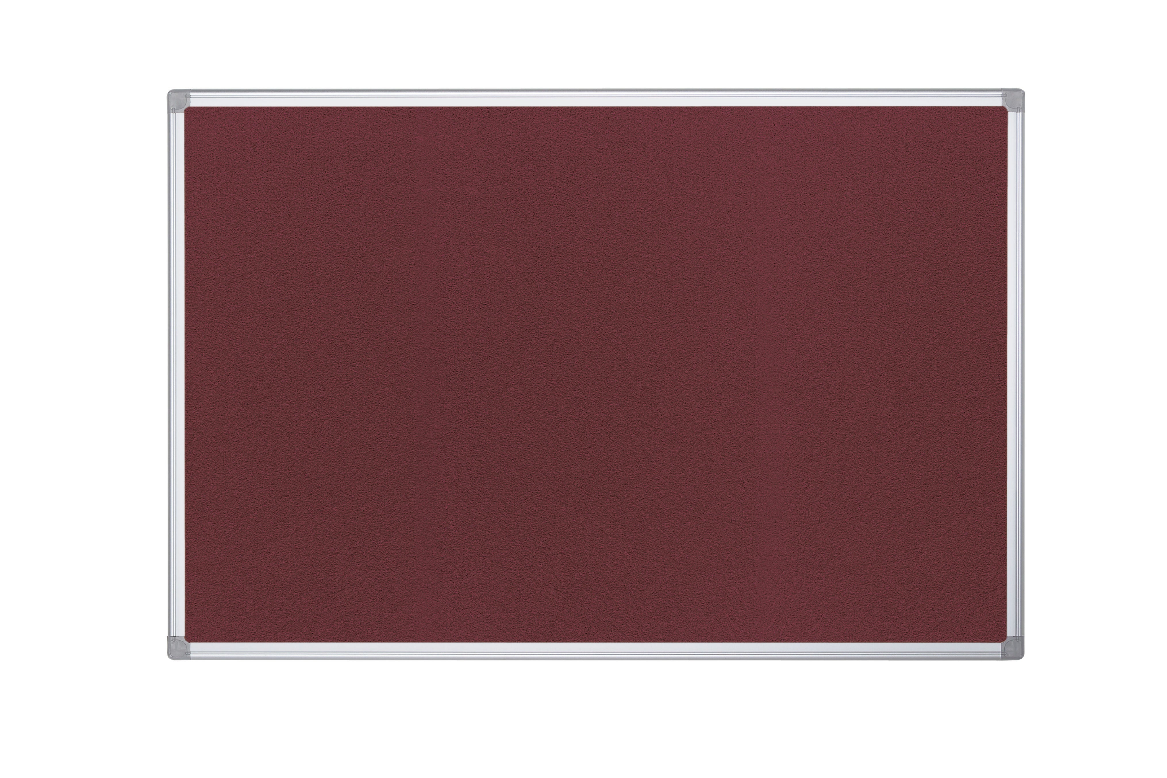 Bi-Office Maya Burgundy Felt Noticeboard Aluminium Frame 1800x1200mm - FA2733170 DD