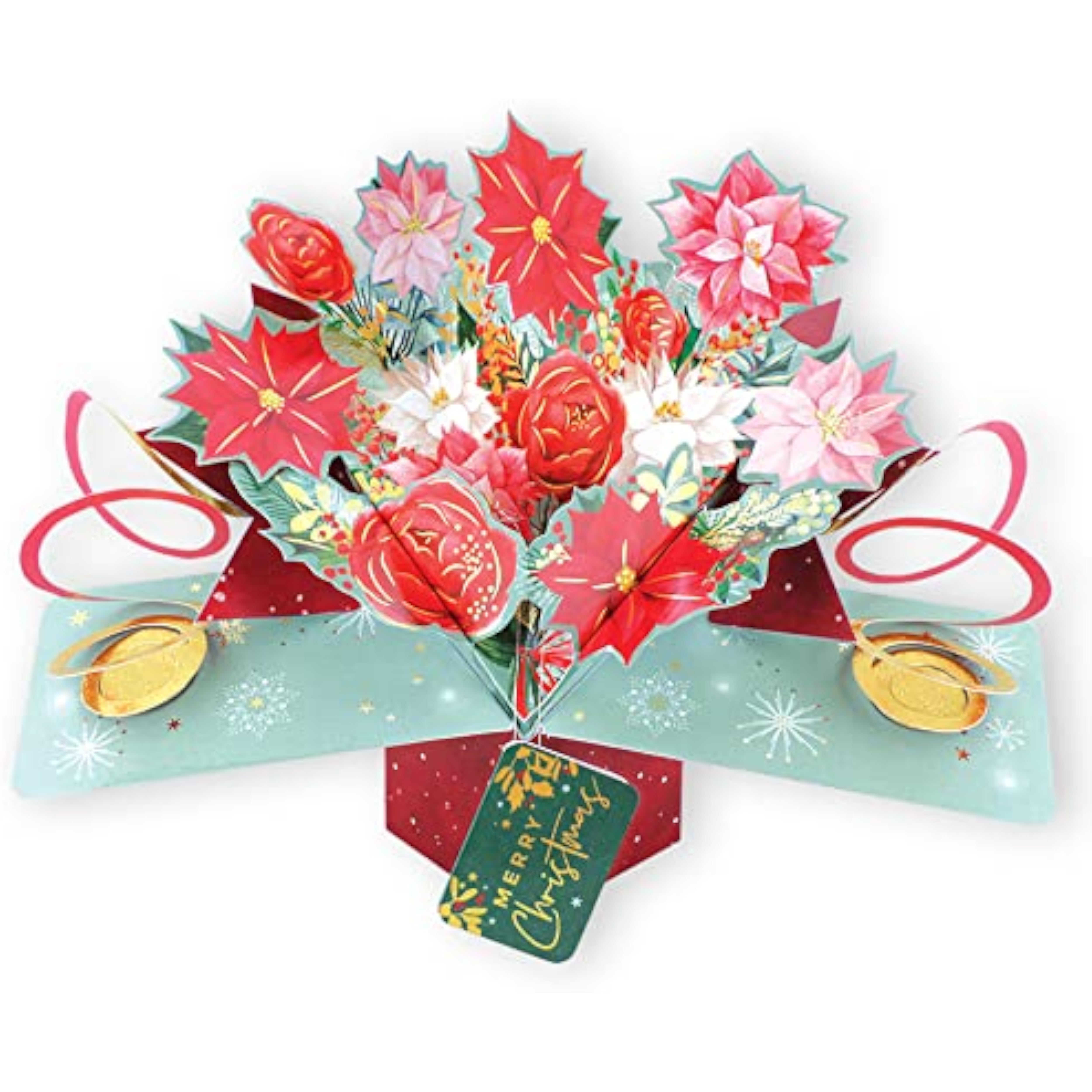 Second Nature Christmas Bouquet greeting card featuring festive floral design and holiday-themed artwork.