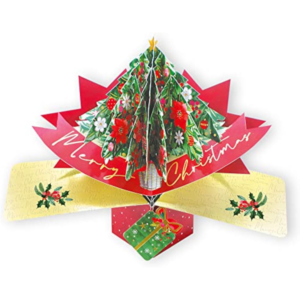 Second Nature Christmas Tree greeting card featuring festive holiday design with a decorated Christmas tree illustration.