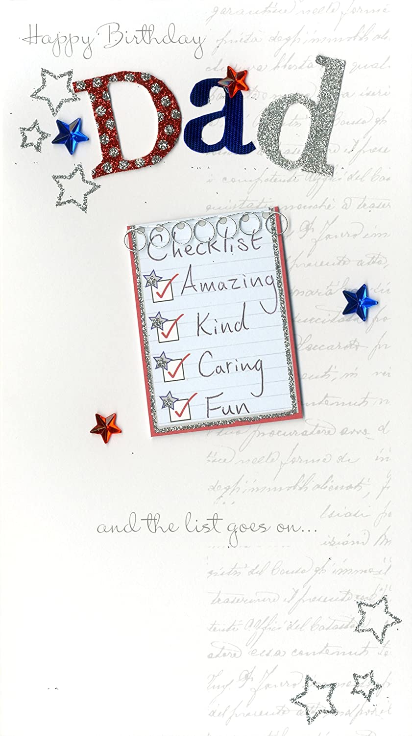Second Nature Dad birthday greeting card featuring a hand-finished design, perfect for celebrating father’s special day.