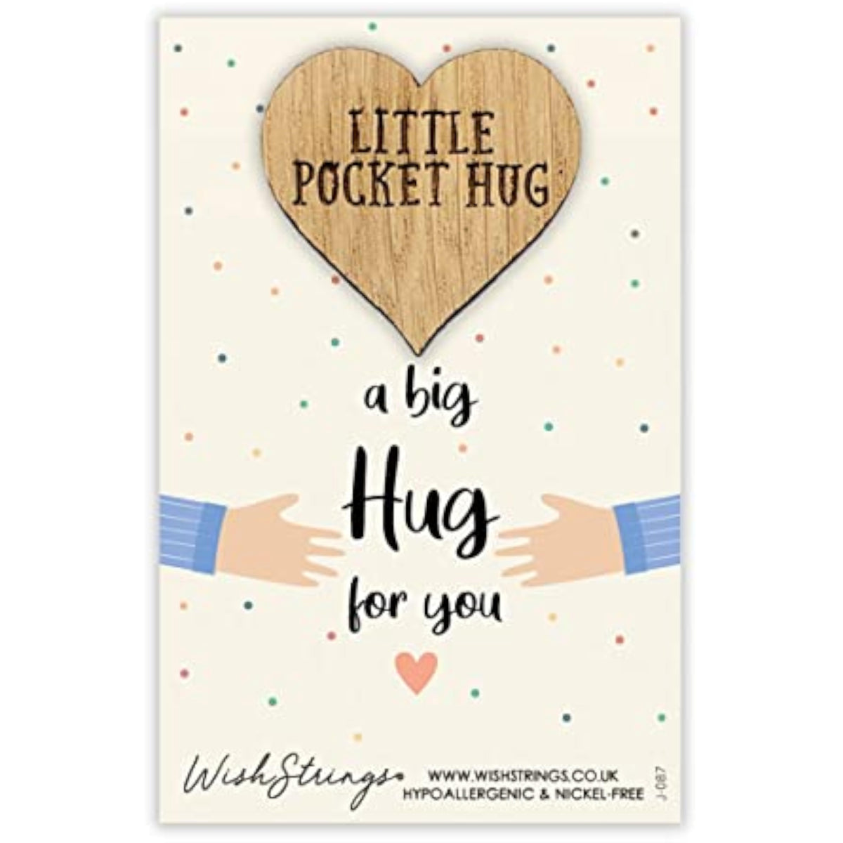 Second Nature keepsake gift featuring a small pocket hug wish token with a heartfelt design, perfect for sentimental keepsake moments.