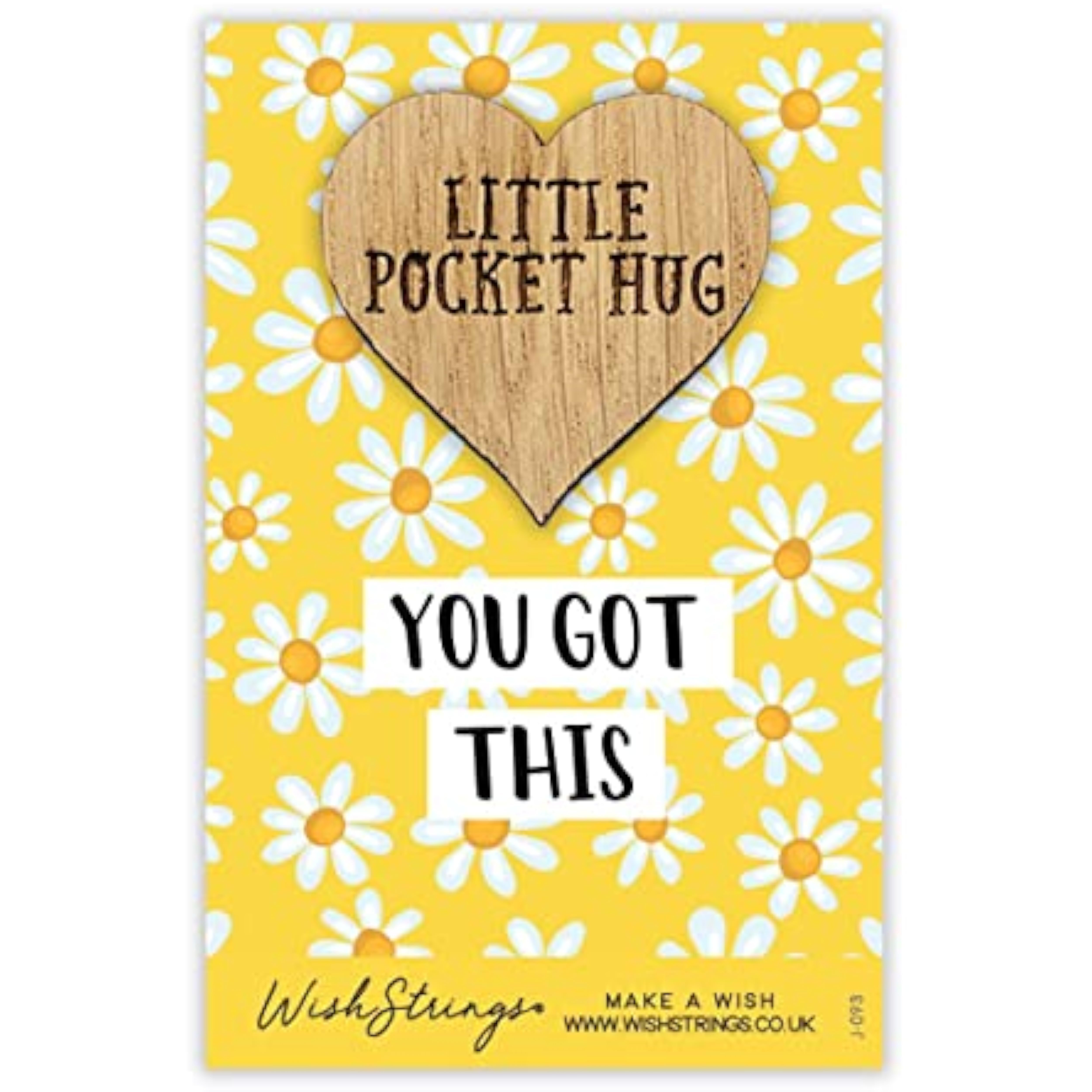 Second Nature "You Got This" pocket hug wish token keepsake gift with engraved message and compact design for sentimental keepsake.