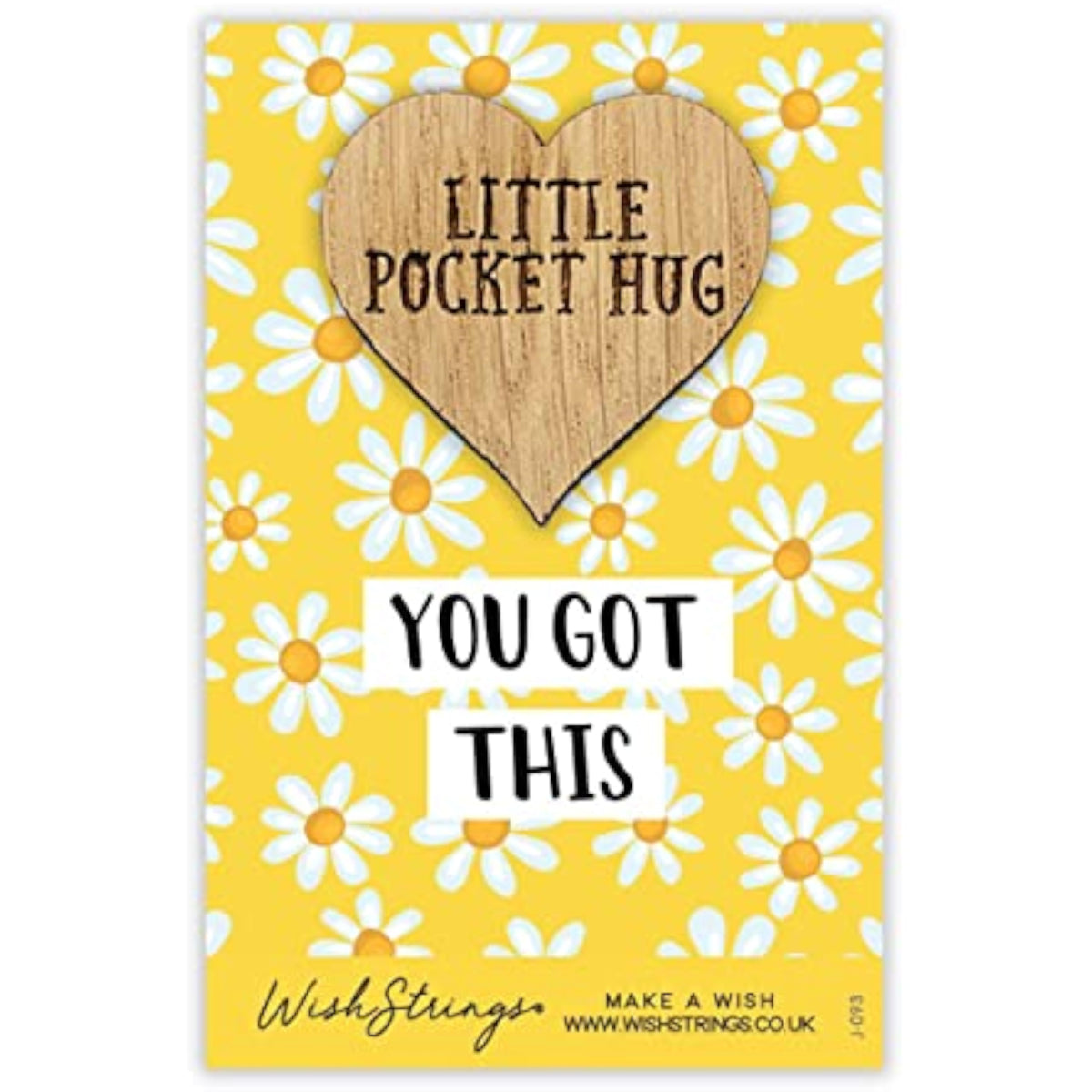 Second Nature "You Got This" pocket hug wish token keepsake gift with engraved message and compact design for sentimental keepsake.