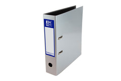 Elba Lever Arch File A4 70mm Spine Laminated Paper On Board Silver 400107439