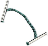 Pack of 100 Send It By Treasury Tags with 101mm green plastic ends, ideal for organizing office supplies and labeling.