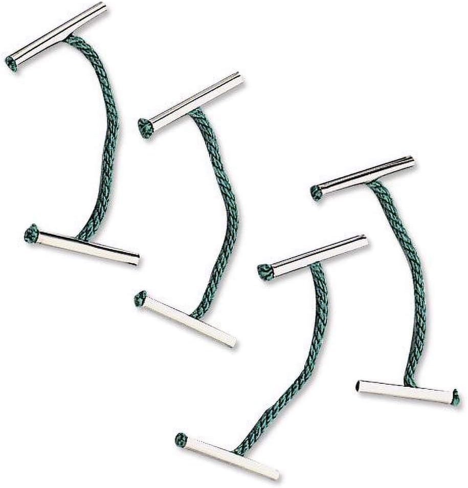 Pack of 100 Send It by Treasury green plastic end tags, 101mm office supply tags for organizing and labeling.