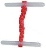 Red plastic ends on Send It by Treasury Tags, 127mm office supply tags, pack of 100 for organizing and labeling.